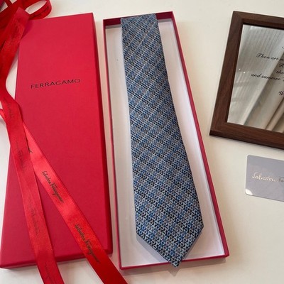 NEW Ferragamo tie authentic Blue