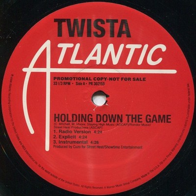 Twista - Holding Down The Game / So Lonely / Out Here - Vinyl - Promo - E1177z