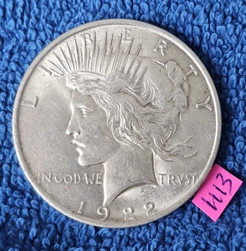 🚚🔥NO RESERVE BU 👀🔥1922 Peace Dollar RAW BRILLIANT Circulated 90% Silver Coin
