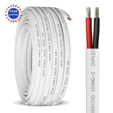 10 Gauge Marine Wire 30ft Duplex Tinned Copper Oxygen Free Insulated Cable Grade