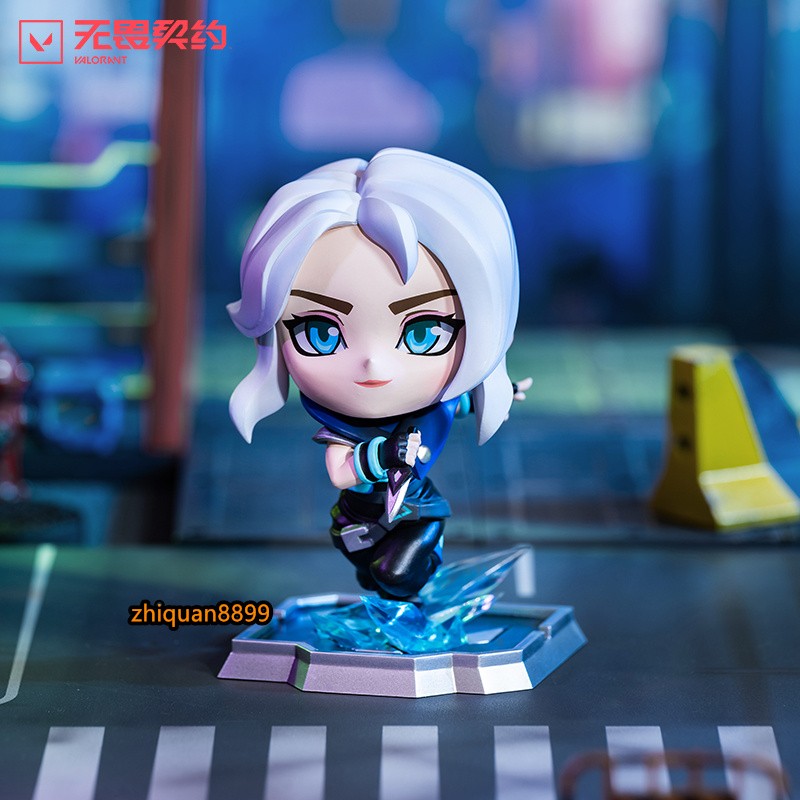 Game VALORANT Jett Mini Figure Statue PVC Figurine Model Desk