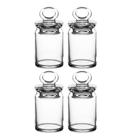 Pasabahce 4Er Set GewüRzdosen 240Ml Glas VorratsgläSer Mit Deckel GewüRzglas