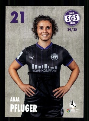 Anja Pfluger SGS Essen Frauen 2024-25 Autogrammkarte Original Signiert