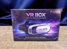 New VR Box Virtual Reality Glasses Headset White And Black