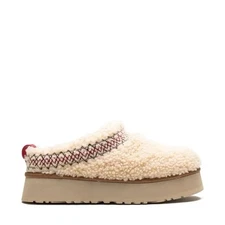 UGG Women's Tazz Braid Natural Fur Platform Slippers Shoes  US 9