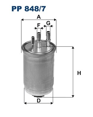 PP 848/7 FILTRON Fuel Filter for FORD