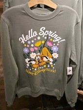 NWT 2026 Walt Disney World Hello Spring Pullover Sweatshirt  Adult