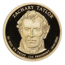 2009 -S Zachary Taylor Presidential Proof Dollar Gem Deep Cameo US Coin