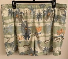 TOMMY BAHAMA BUNGALOW BRAND SWIM TRUNKS TROPICAL PRINT SIZE 2XL
