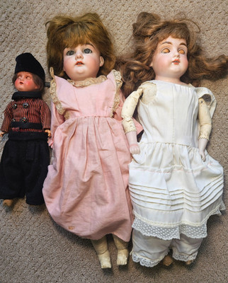 2 Antique Dolls - Armand Marseille 370, Kestner marked 154, Restoration Only