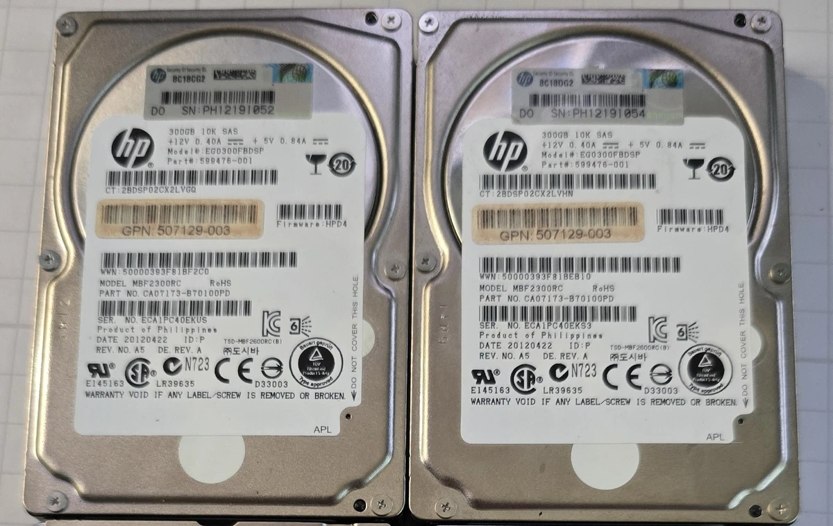 HP SAS 300GB 2.5