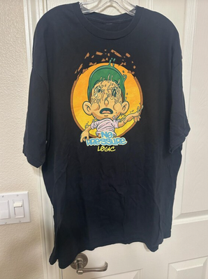 #ad Logic No Pressure Black T Shirt Music Rock Band GE545 $23.99