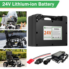 24V 12AH 20Ah Electric Wheelchair Battery Includes 2A Charger Anderson Connector