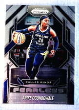 2025 WNBA Panini Prizm Fearless ARIKE OGUNBOWALE Wings 6 🏀 NEW in Protector