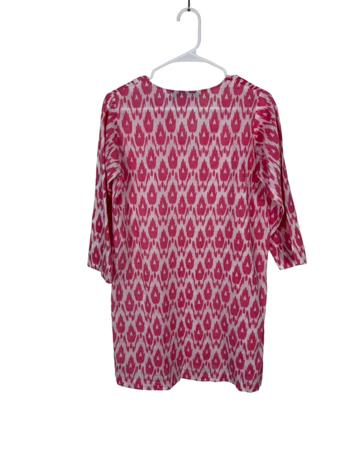 Туника Gretchen Scott блузка пляж прикрыть прибрежный богемное SZ S розовый - Изображение 2 из 4