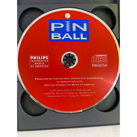 Philips CD I Pinball Game 1991 Compact Disc Interactive Long Case Vintage
