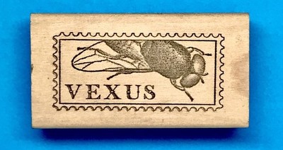 VEXUS FLY POSTAGE STAMP snail mail mosquito fruit horse bug insect bite RARE