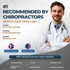 Neck Stretcher & Cervical Traction Device Neck Brace for Pain Relief and Support