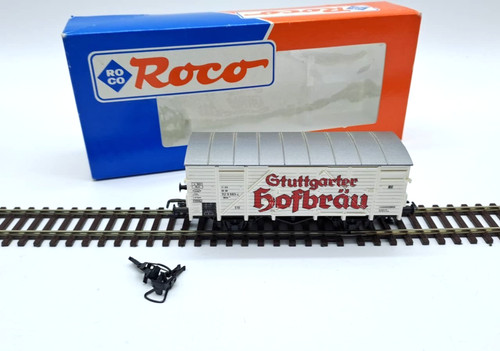 Roco 1:87  H0 4858 Bierwagen " Stuttgarter Hofbräu "  der DB - weiß  in OVP | Zustand: Gebraucht