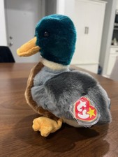 Ty 1998 Beanie Buddies Jake the Mallard Duck Rare Large 10" Collectible Vintage