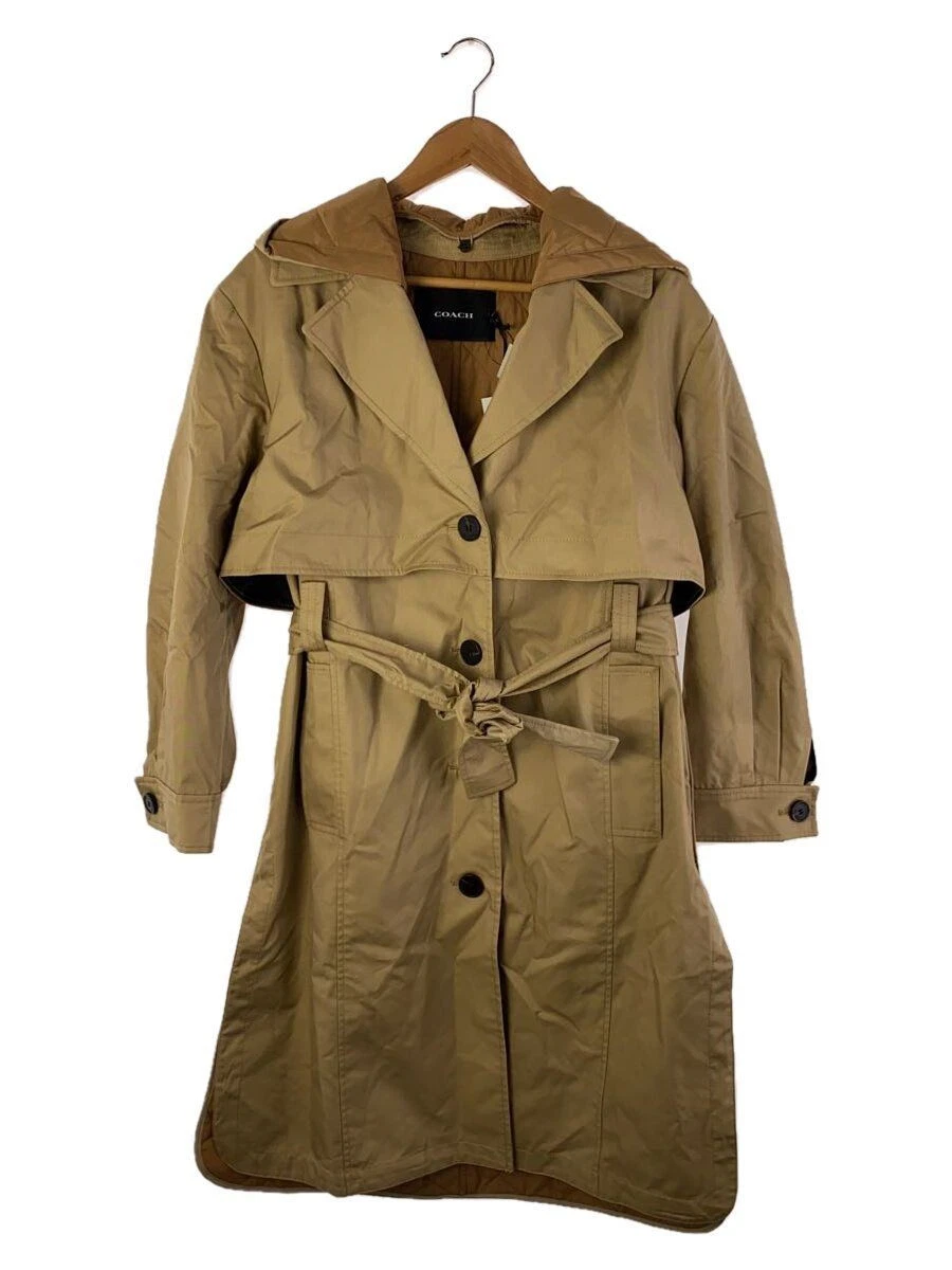 Coach Trench Cappotto M Cotone Cammello C6543