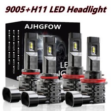 For Ford Fiesta 2011 2012 2013 Combo 9005 H11 LED Headlight High Low Beam