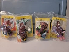 Vintage California Raisins Applause Figurines 1990 PVC Lot of 4 Sealed NIP Benny