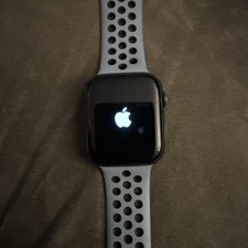 Apple Watch Series 5 44mm Space Gray Aluminum Case with Black Sport Band - S/M 