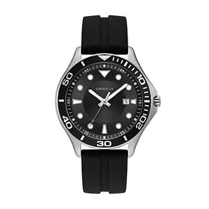 Caravelle New York Men's Quartz Calendar Sport Black Leather 42mm Watch 43B154 - Click1Get2 On Sale