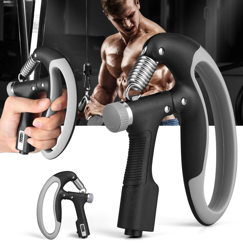 Fortalecedor de agarre de mano Entrenador Ejercitador de manos Resistencia 11-132Lb Ejercitador de gimnasio Foto 3 de 4