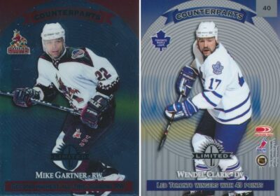 1997-98 Donruss Limited #40 MIKE GARTNER / WENDEL CLARK - Coyotes / Maple Leafs