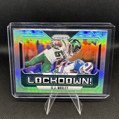 2024 Panini Prizm Football #17 C.J. Mosley - Lockdown! Silver Prizm