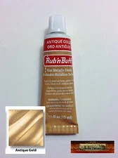 M00122 MOREZMORE Fresh Amaco Rub 'n Buff ANTIQUE GOLD Wax Metallic