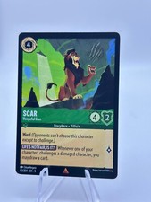 Scar-Vengeful Lion Lorcana Disney, Shimmering Rare Mint Reg