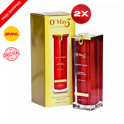 2Pcs Oxygen Therapy Radiant Serum O2Max3 Rejuvenation Brightening Anti Aging