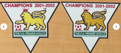 プレミアリーグ　F.A. Premier League アイロンパッチ 2001-2002 Champions premier league patch player size Iron On