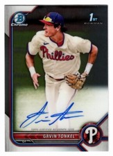 Gavin Tonkel 2022 Bowman Chrome 1st Year Prospect Autograph Auto Phillies #1