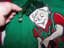 NWT Adults Elf Golfing Ugly Christmas Sweater Size S Womens, Mens or couples  