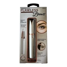 Finishing Touch Flawless Brows – White/Gold Eyebrow Hair Remover – New Sealed
