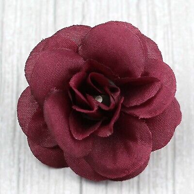 VINTORKY 10pcs Hair Accessory Hair Accessories red Artificial Silk Roses  Fake Rose Flower Heads Artificial Roses Tiny Flowers for Crafts Faux Flower