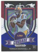 2021 Prizm Draft Picks Collegiate Terrace Marshall Jr. #180 Red White and Blue