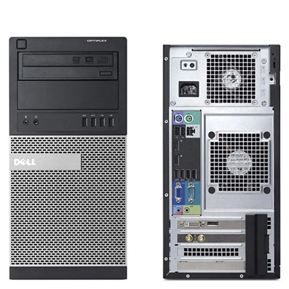 Dell Tower Computer Desktop PC Intel i5 16GB 500GB SSD + 2TB HDD WIFI WIN 10 PRO - Image 3 of 4