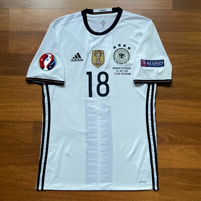 GERMANY ADIDAS ADIZERO 2016 EURO HOME JERSEY #18 KROOS SIZE 