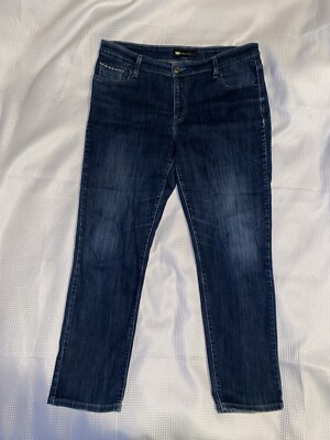 Levi s, Perfectly Slimming, 512 Bootcut, Dark Wash, Studs On Pockets, Size 10.