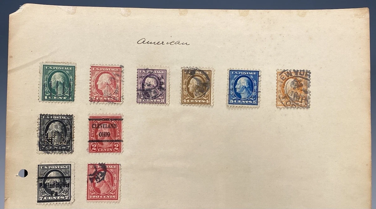 United States Postage Stamp Denominations
