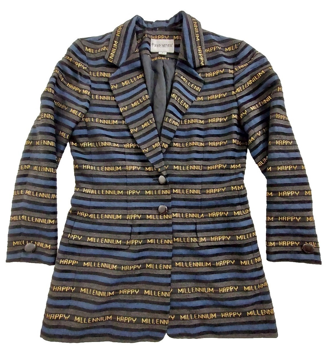 Vintage Y2K Millenial Happy Millenium New Year John Meyer Jacket