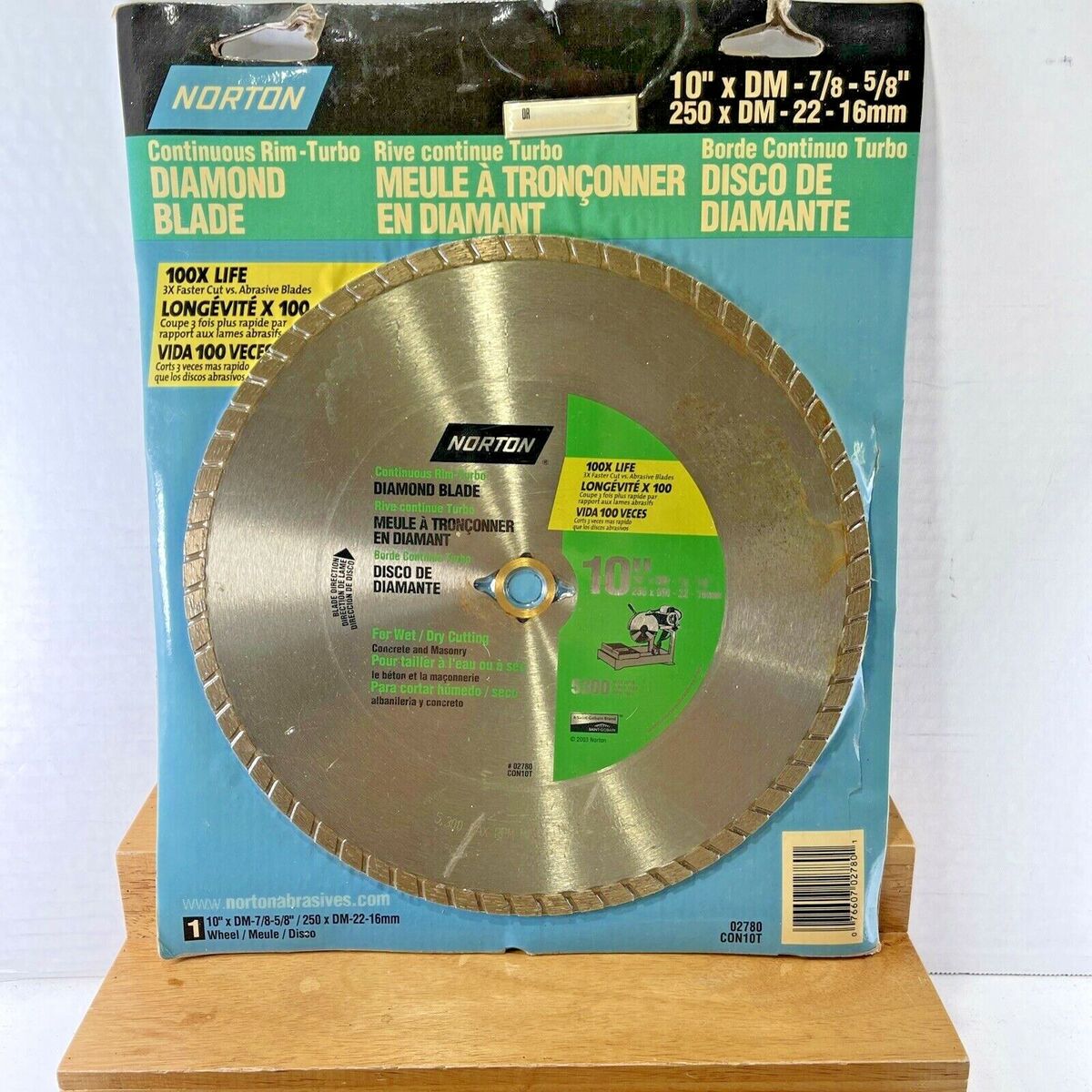 Norton 4-in Wet/Dry Turbo Diamond Saw Blade Norton 4-in Wet/Dry Turbo Diamond Saw Blade