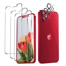 3Pk Glass Screen Protector w/ 2 Camera Lens Protector for iPhone 13 Pro