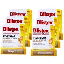 6 Pack Blistex 5 Star Lip Protect Size .15 Ou...