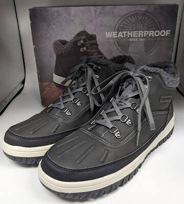 Weatherproof Men\'s Slope Lace-Up Gray Sneaker Boot Size US 13 Weatherproof Men main image 2